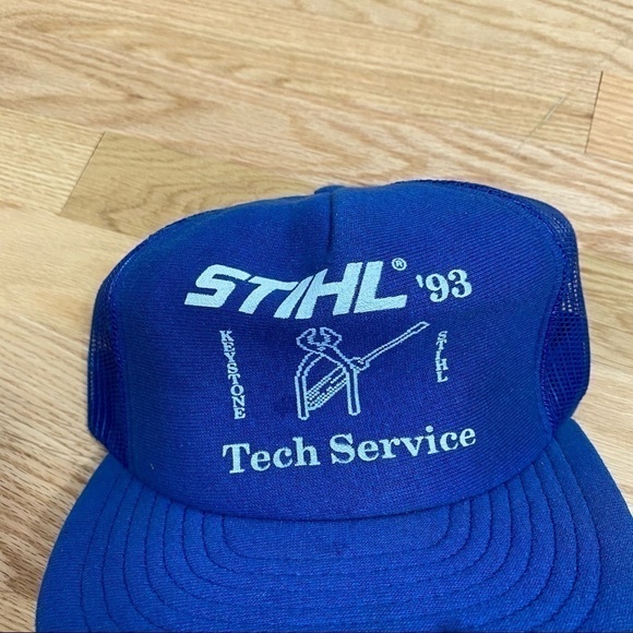 Vintage Stihl SnapBack Hat Made in USA Blue ‘93 - Picture 3 of 8